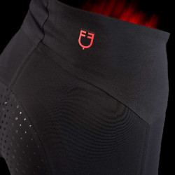 Legging Equestro dames met hoge taille Ridertechnology full grip Zwart