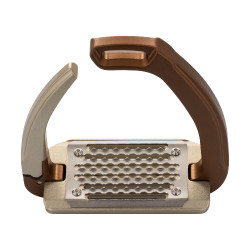Étriers de sécurité Acavallo Rel-X 180 branche amovible Marron golden