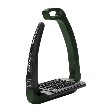 Étriers de sécurité Acavallo Rel-X 180 branche amovible Vert chasseur