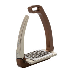Étriers de sécurité Acavallo Rel-X 180 branche amovible Marron golden