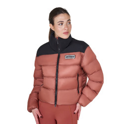 Korte damesdonsjas in stretchstof Equestro Sequoia