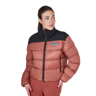 Korte damesdonsjas in stretchstof Equestro Sequoia