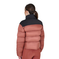 Doudoune courte femme en tissu stretch Equestro Scooter Beige