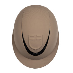 Casque femme avec large visière et logo en relief Equestro Walnut Marron Casque femme avec large visière et logo en relief Equestro Walnut Marron