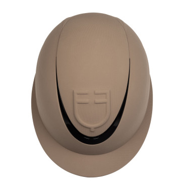 Casque femme avec large visière et logo en relief Equestro Walnut Marron Casque femme avec large visière et logo en relief Equestro Walnut Marron