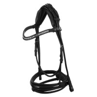 Bridon Damigella van kalfsleer Acavallo Zwart / wit