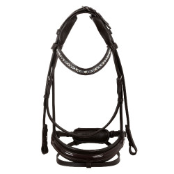 Bridon Damigella en cuir de veau Acavallo Marron / marron