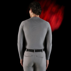 Base Layer homme manches longues Equestro Ridertechnology Oiseau moqueur Gris Base Layer homme manches longues Equestro Ridertechnology Oiseau moqueur Gris