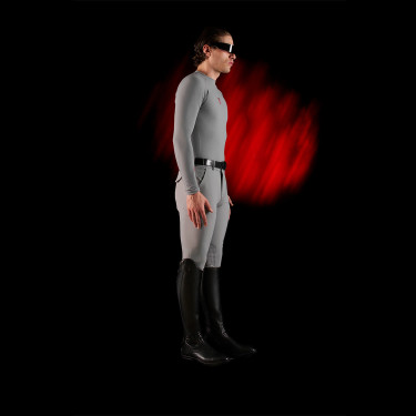Base Layer homme manches longues Equestro Ridertechnology Oiseau moqueur Gris Base Layer homme manches longues Equestro Ridertechnology Oiseau moqueur Gris