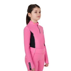 Base Layer Equestro d'entraînement à manches longues fille Rose château