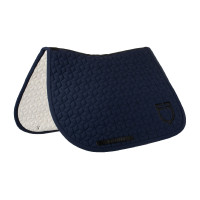 Tapis de selle de saut en matelassage cubique Equestro Marine blazer Bleu marine Tapis de selle de saut en matelassage cubique Equestro Marine blazer Bleu marine