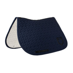 Tapis de selle de saut en matelassage cubique Equestro Marine blazer Bleu marine Tapis de selle de saut en matelassage cubique Equestro Marine blazer Bleu marine