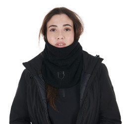 Tour de cou en laine unisexe Equestro Noir