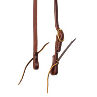 Têtière avec oreille slip et boucle unique de 5/8" Platinum Pro Huile foncé Marron