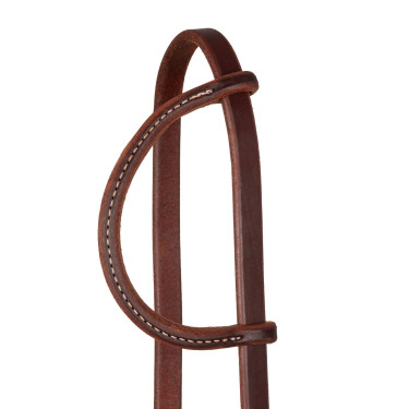 Têtière avec oreille slip et boucle unique de 5/8" Platinum Pro Huile foncé Marron Têtière avec oreille slip et boucle unique de 5/8" Platinum Pro Huile foncé Marron