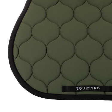 Gevoerde springmat van technisch textiel Equestro Sporttas Groen