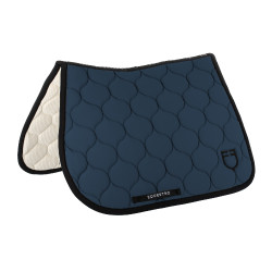 Tapis de saut en tissu technique matelassé Equestro Bering sea Bleu