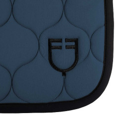 Tapis de saut en tissu technique matelassé Equestro Bering sea Bleu