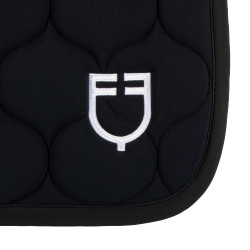 Tapis de saut en tissu technique matelassé Equestro Noir