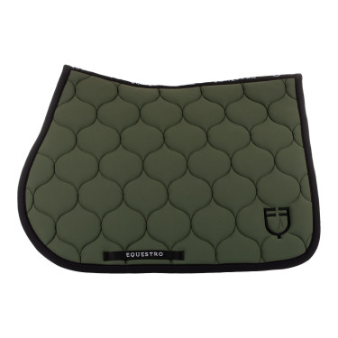 Gevoerde springmat van technisch textiel Equestro Sporttas Groen