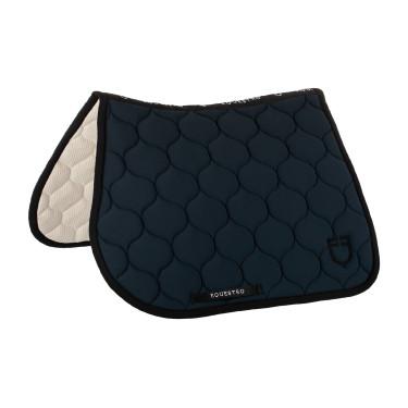 Gevoerde springmat van technisch textiel Equestro Marineblazer Marineblauw