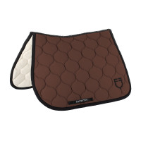 Tapis de saut en tissu technique matelassé Equestro Beige