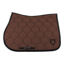 Tapis de saut en tissu technique matelassé Equestro Marron Tapis de saut en tissu technique matelassé Equestro Marron