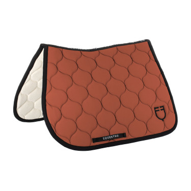 Gevoerde springmat van technisch textiel Equestro Sequoia Bruin