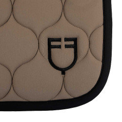 Tapis de saut en tissu technique matelassé Equestro Walnut Marron