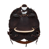 Westernzadel Wade met houten boom en Denver-singel Bruin Westernzadel Wade met houten boom en Denver-singel Bruin
