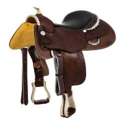 Selle Pool’s afwerking in rawhide 9002 Bruin