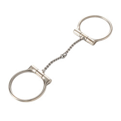 Mors en acier inoxydable avec bouche tordue en fil d'acier inoxydable fin Pool's