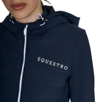 Doudoune femme en mélange technique Equestro Marine blazer Bleu marine