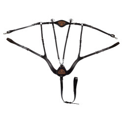 Anatomisch 5-punts borsttuig Acavallo Donkerbruin Anatomisch 5-punts borsttuig Acavallo Donkerbruin
