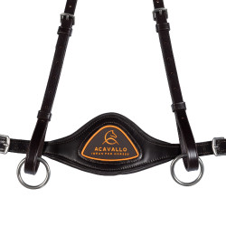 Collier de chasse anatomique 5 points Acavallo Marron foncé Collier de chasse anatomique 5 points Acavallo Marron foncé
