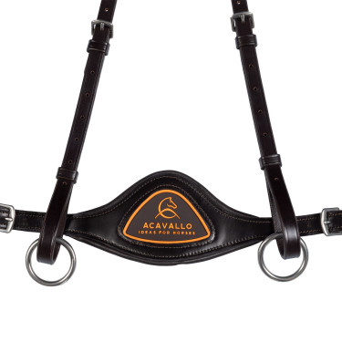 Collier de chasse anatomique 5 points Acavallo Marron foncé Collier de chasse anatomique 5 points Acavallo Marron foncé