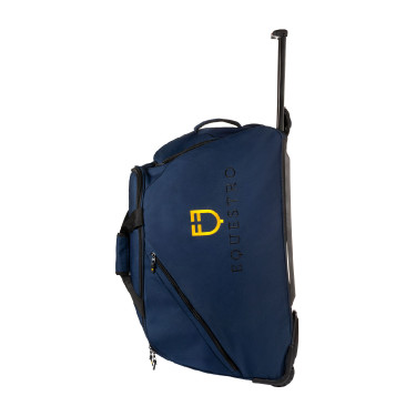 Trolleytas met geborduurd logo Equestro Marineblazer Marineblauw