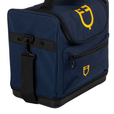 Sac de pansage poche zippée Equestro Marine Bleu marine
