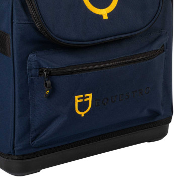 Sac de pansage poche zippée Equestro Marine Bleu marine