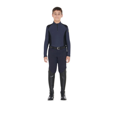 Sous-vêtement de base pour garçons en tissu technique Equestro Marine blazer Bleu marine