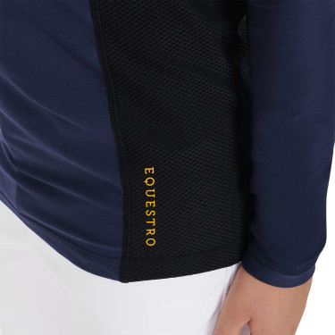 Basisondergoed voor jongens van technisch stof Equestro Marineblazer Marineblauw