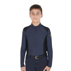Basisondergoed voor jongens van technisch stof Equestro Marineblazer Marineblauw