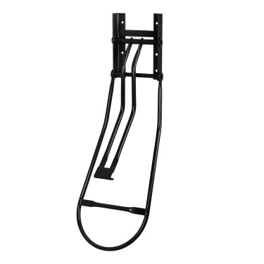 Porte-selle mural pliant pour selle anglaise Umbria Equitazione Noir