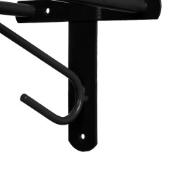 Support de Selle Western Mural Fixe Umbria Equitazione Noir