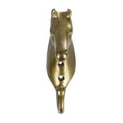 Aluminium Gekleurde Hoofdstelhouder Paardenhoofd Umbria Equitazione Goud