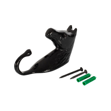 Aluminium Gekleurde Hoofdstelhouder Paardenhoofd Umbria Equitazione Zwart