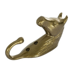 Crochet Porte-Bridon Tête de Cheval en Aluminium Coloré Umbria Equitazione