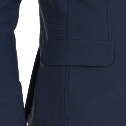 Veste de concours Homme en Tissu Stretch avec Poches Zippées Equestro Marine blazer Bleu marine