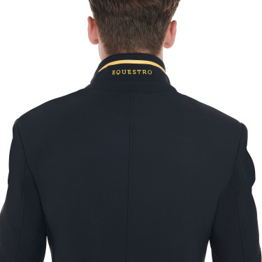Veste de concours Homme en Tissu Stretch avec Poches Zippées Equestro Noir Veste de concours Homme en Tissu Stretch avec Poches Zippées Equestro Noir