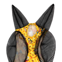 Anti-Vliegenmasker van Lycra met Oorbedekking Pro-Tech Emoticon Motieven Anti-Vliegenmasker van Lycra met Oorbedekking Pro-Tech Emoticon Motieven